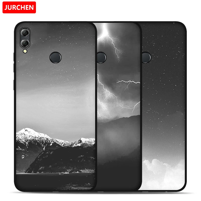 Чехол JURCHEN для Huawei Honor 8X Max силиконовый чехол с 3D рисунком задней панели телефона