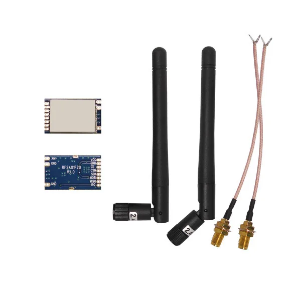 10 компл./лот RF2401F20 большой диапазон 20 дБм 2 4 ГГц nrf24l01 + модуль 100 мВт pa lna с