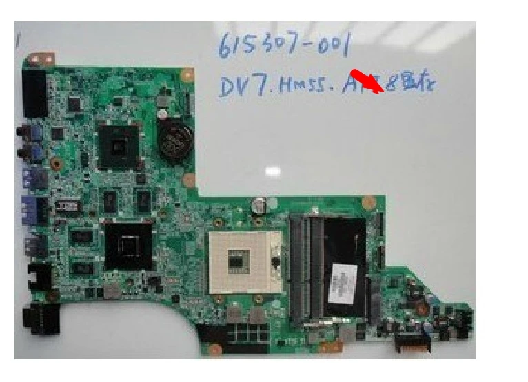Плата подключения I7 only 615307-001 lap DV7 DV7T HM55 подключение к материнской плате полная