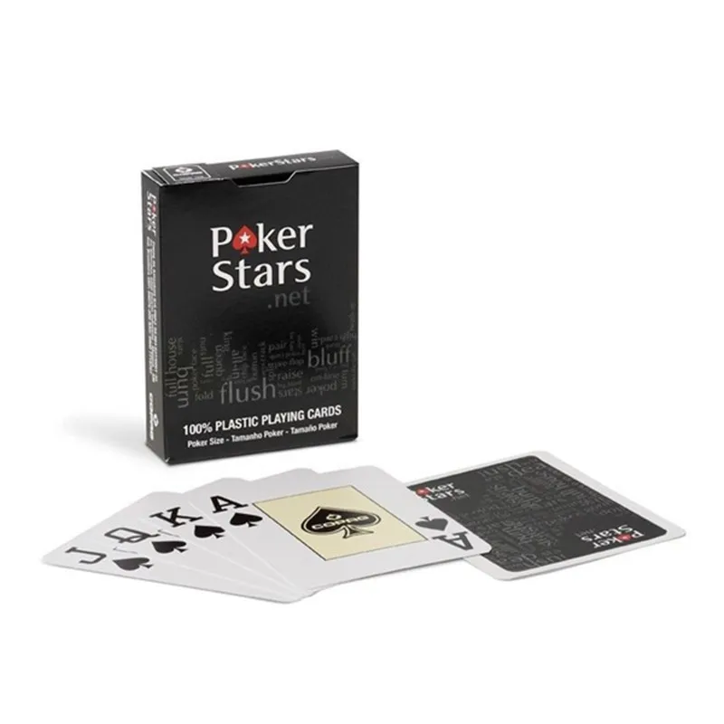 1 pack black box 2 упак./лот пластиковые карточные игры техасский холдем покер карты водонепроницаемый и тупой лак Покер звезда Zakka настольные игры 350-0013 - Цвет: 1 pack black box