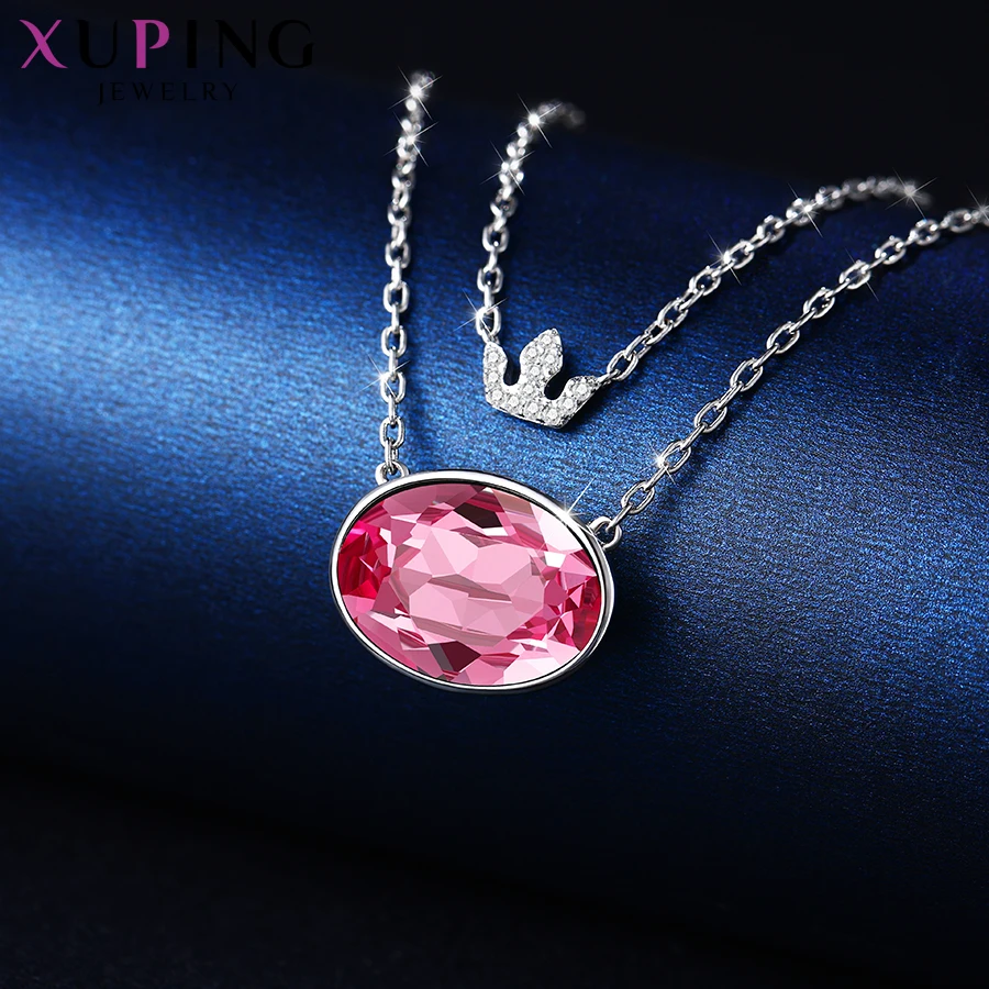 Xuping Винтаж популярный дизайн ожерелье кристаллы от Swarovski Ювелирные изделия Европейский Стиль Свадебные подарки для женщин девочек S151-40208