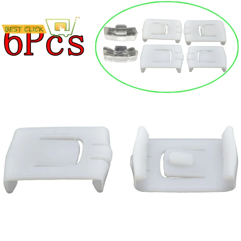 

6pcs Seat Rail Runner Clip Slider Guide Piece For Audi Coupe 100 200 4000 5000