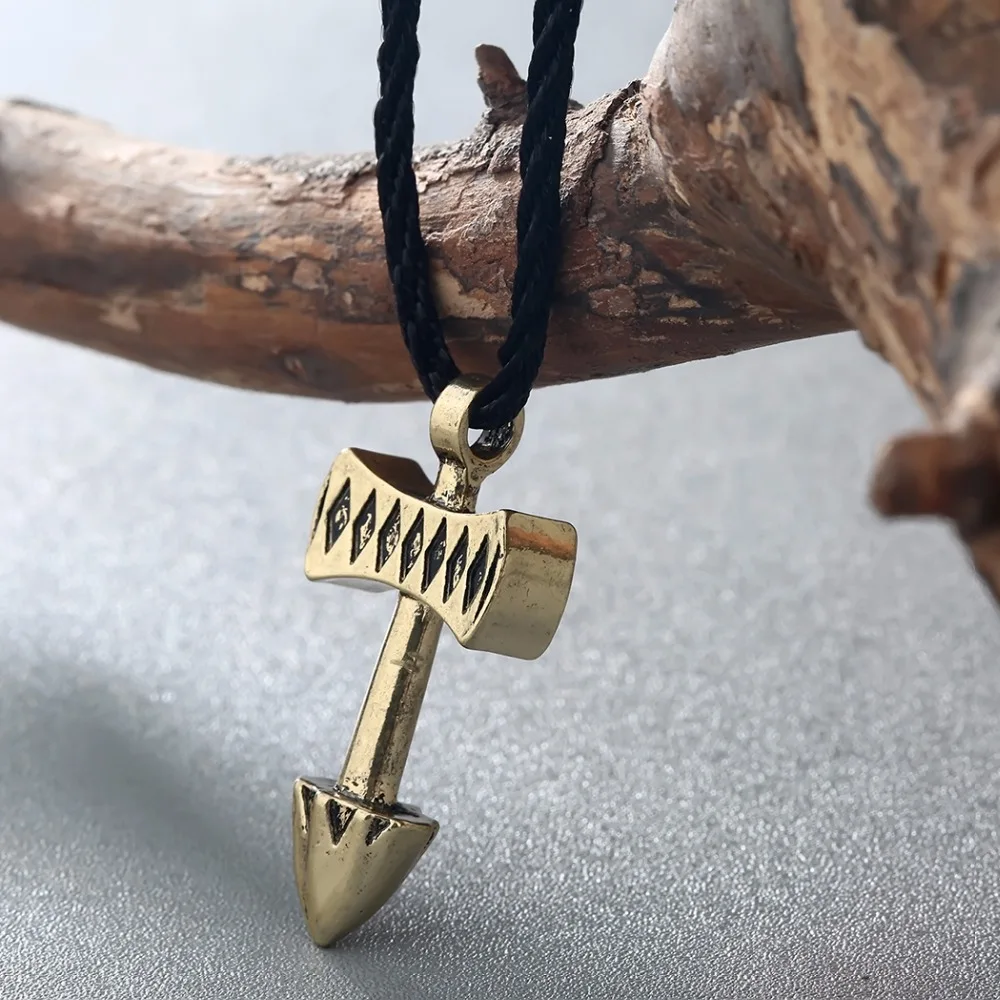 Женское винтажное ожерелье Mjolnir массивное с топором из Перу молотом Тора