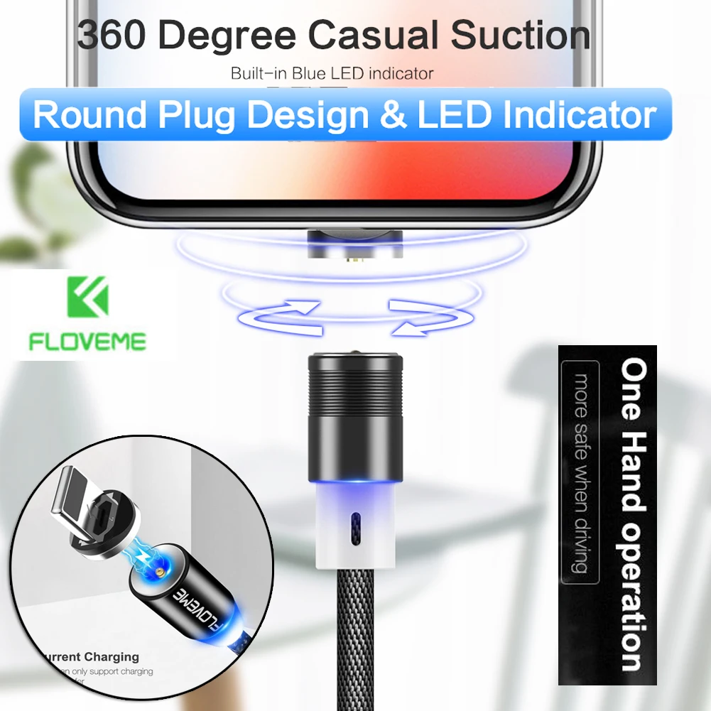 Магнитный зарядный кабель Micro USB Type C шнур для телефона Samsung S9 + S10 E S8 Plus Note 8 Huawei P20 Pro