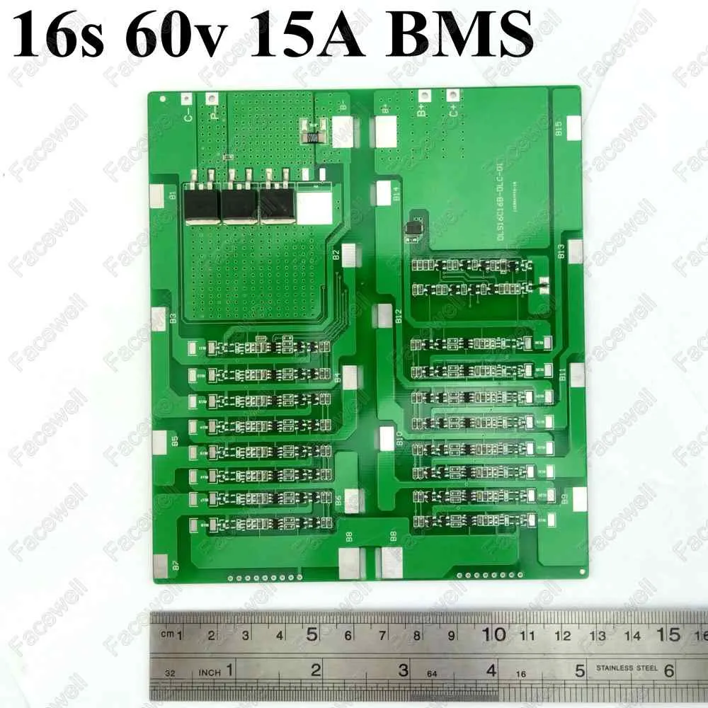 1 шт. литий ионный аккумулятор 16S 60v bms 15A smart 16s1p 3 7 v 500 ah 600w 800w 900w|batteries batteries|battery battery