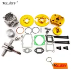 Комплект с 3 канавками и большим отверстием 44 мм, комплект поршней цилиндра для 2-тактного карманного велосипеда 47 куб. См 49 куб. См, мини-вездехода, квадроцикла, Кросса