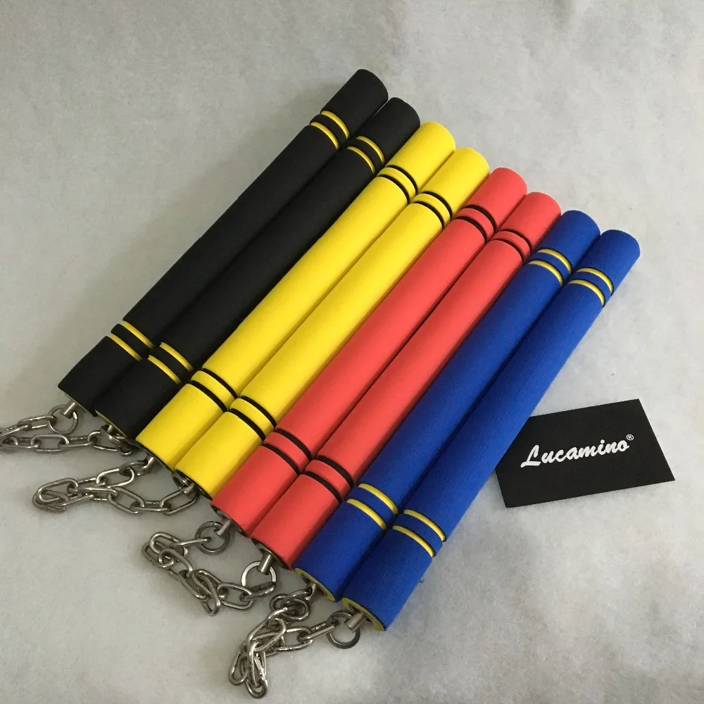 (2 шт./лот) Nunchakus боевые искусства ушу практика equi пена безопасности губка двойной