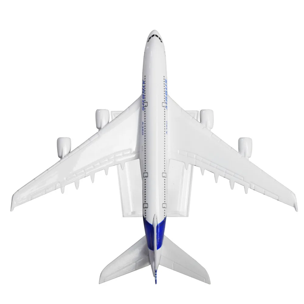 AIRBUS A380 16 см 15 металлические модельные украшения подарок на Рождество модель