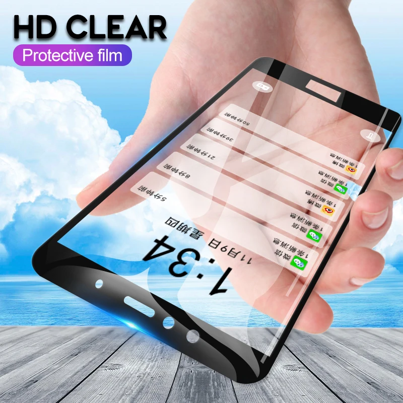 Для Honor 10 Lite 9H полное покрытие закаленное стекло для Huawei 9 8 7A 7C Pro 8X 8C Защитная