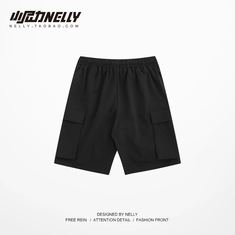 NELLY 2018 летние однотонные Джокер Шорты Jogger повседневные мужские свободные шорты в