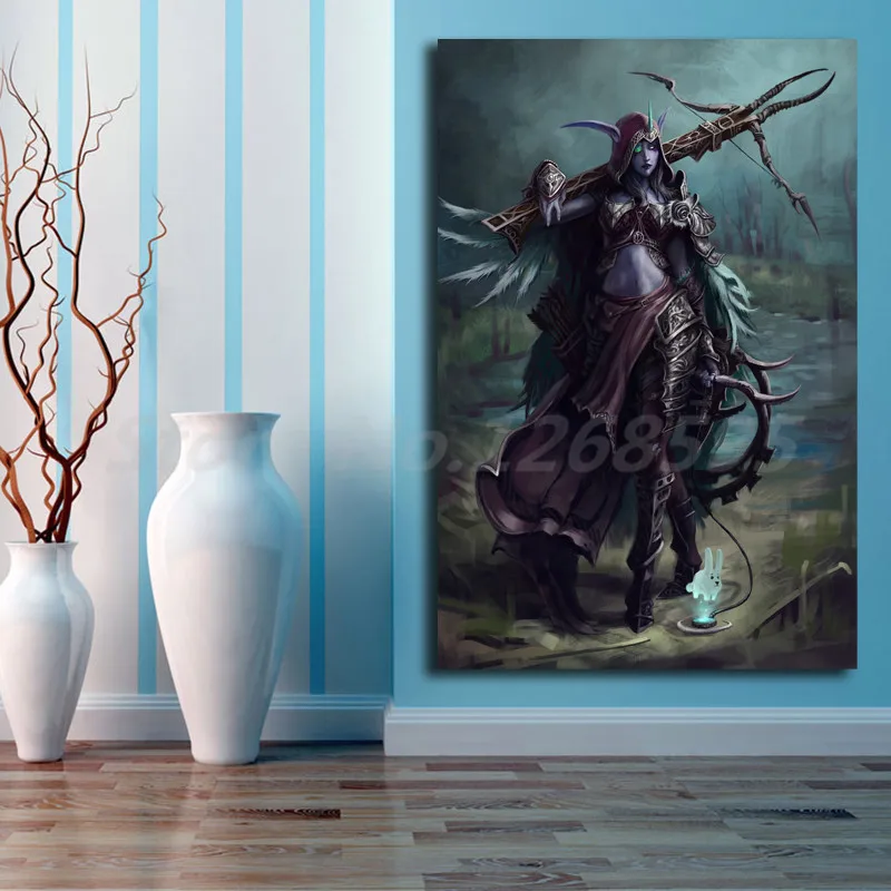 World of Warcrafts Sylvanas настенные художественные плакаты на холсте с принтами картины
