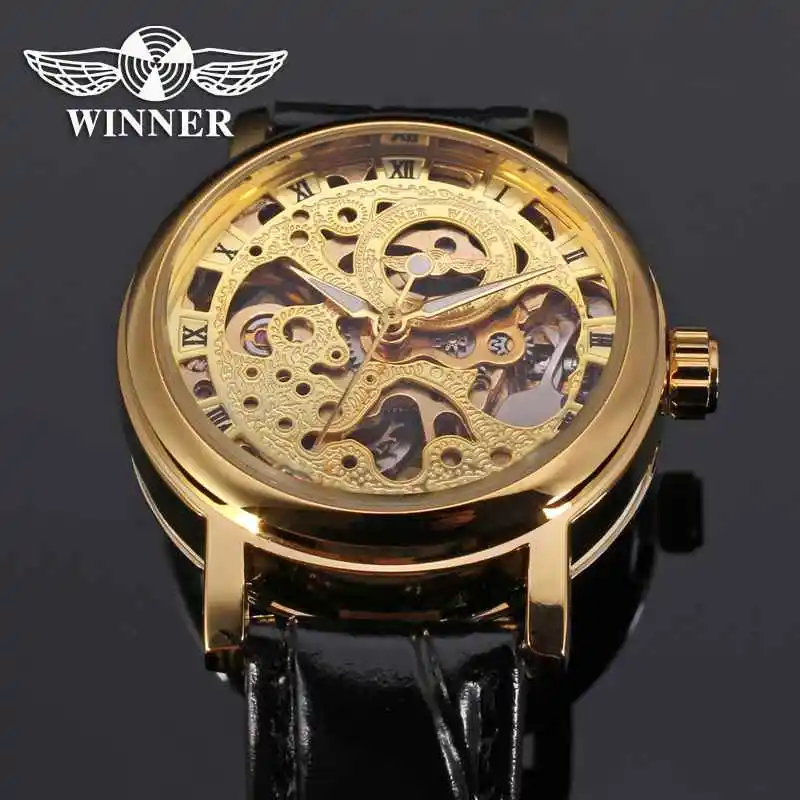 WINNER женские часы классические в римском стиле Женские Лучшие брендовые