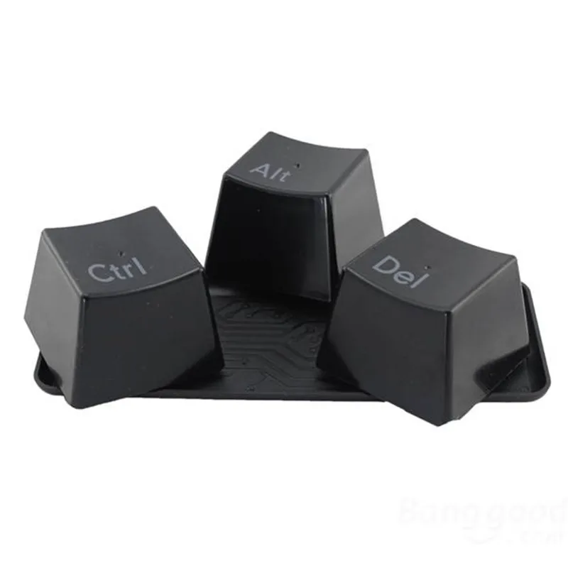KCASA 3 шт. креативная клавиатура чайная чашка черно-белая Ctrl Del Alt молочные чашки
