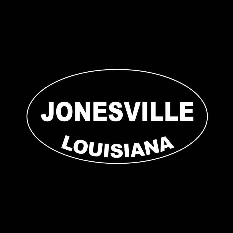 YJZT 14 2 см * 7 5 JONESVILLE LOUISIANA овальная Автомобильная Наклейка Виниловая наклейка