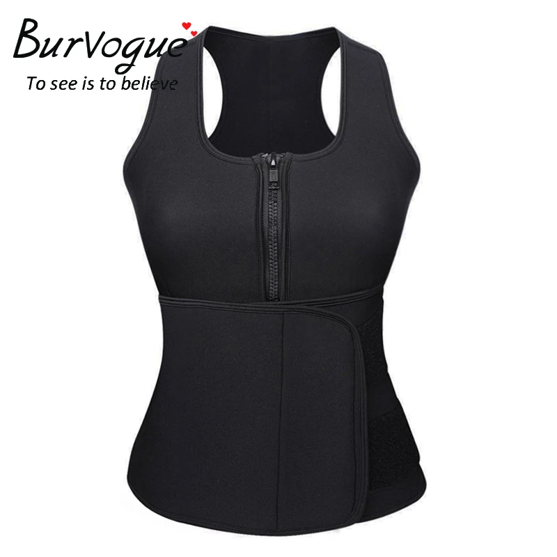 Неопреновый корректирующий жилет Burvogue для сауны Корректирующее белье талии