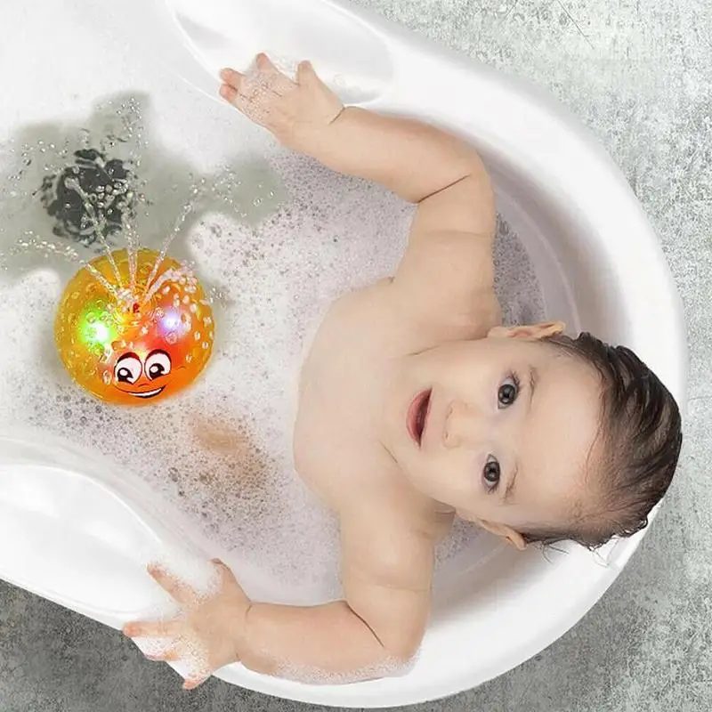 Infant Child Electric Induction Water Ball Toys Light Music Baby Bathroom Play Bath Doll Accessories | Игрушки и хобби
