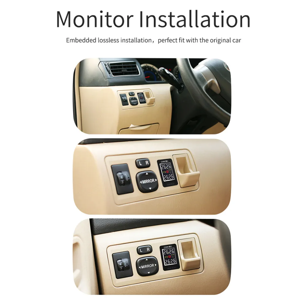 CAREUD TPMS U912 монитор для Nissan/Mazda/Toyota/Honda система контроля давления в шинах используется для монитора потери или повреждения не датчиков