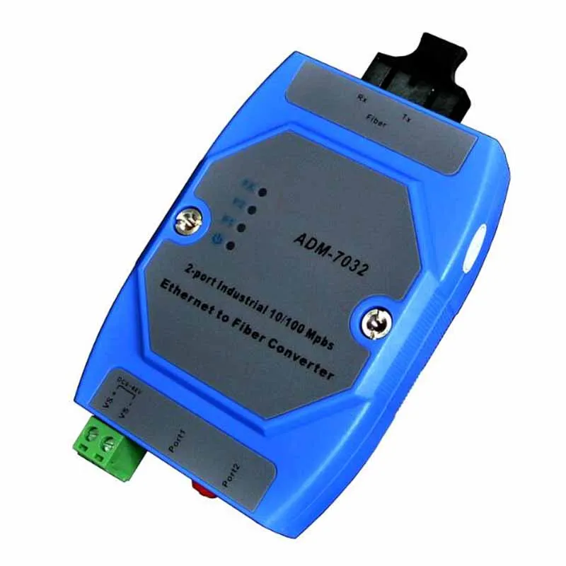 RJ45 Ethernet to Fiber Converter 2 Ports Industrial 10/100Mbps Optic Transceiver Multimode Single mode 20Km | Безопасность и