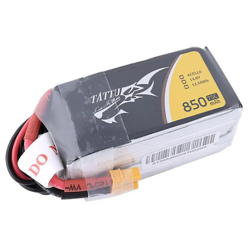 LeadingStar TATTU 14 8 V 850mAh 75C 12.58Wh 4S Plug Lipo аккумулятор для радиоуправляемого гоночного