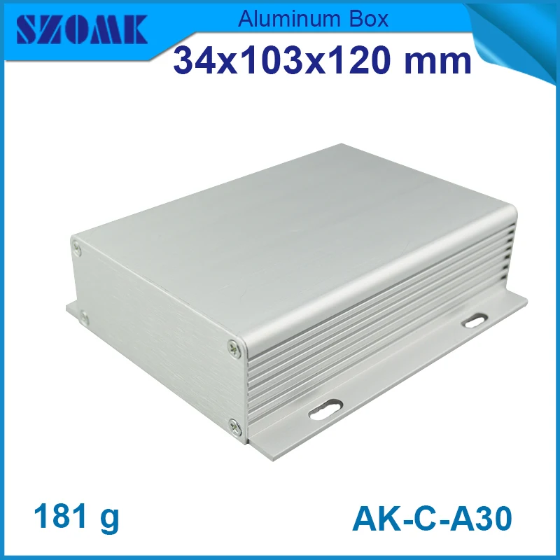 

4 pcs/lot metal electronic project box and pcb enclosure from distribution and project which can be custumed by color, length