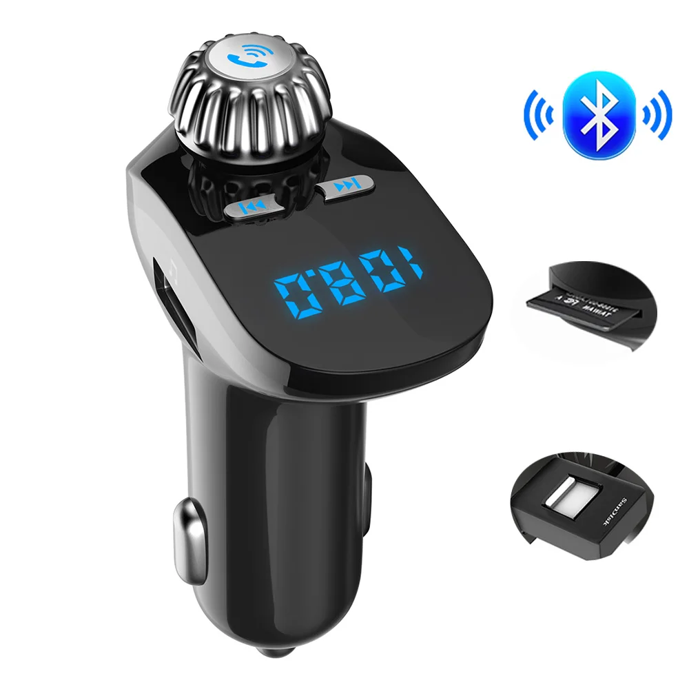 FM модулятор Автомобильный MP3 плеер A2DP Музыка Bluetooth 4 2 передатчик громкой связи