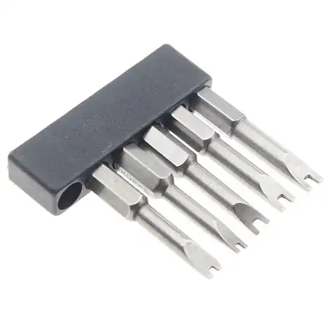5 шт. магнитные U-образные наконечники для электрической отвертки 50 мм 1/4 дюйма с шестигранной ручкой U4 U5 U6 U7 U8 S2 магнитные биты из легированно...