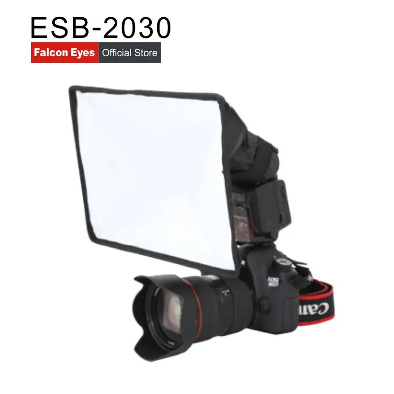 Falconeyes ESB2030 портативный складной рассеиватель для вспышки софтбокс Canon Nikon Sony DSLR