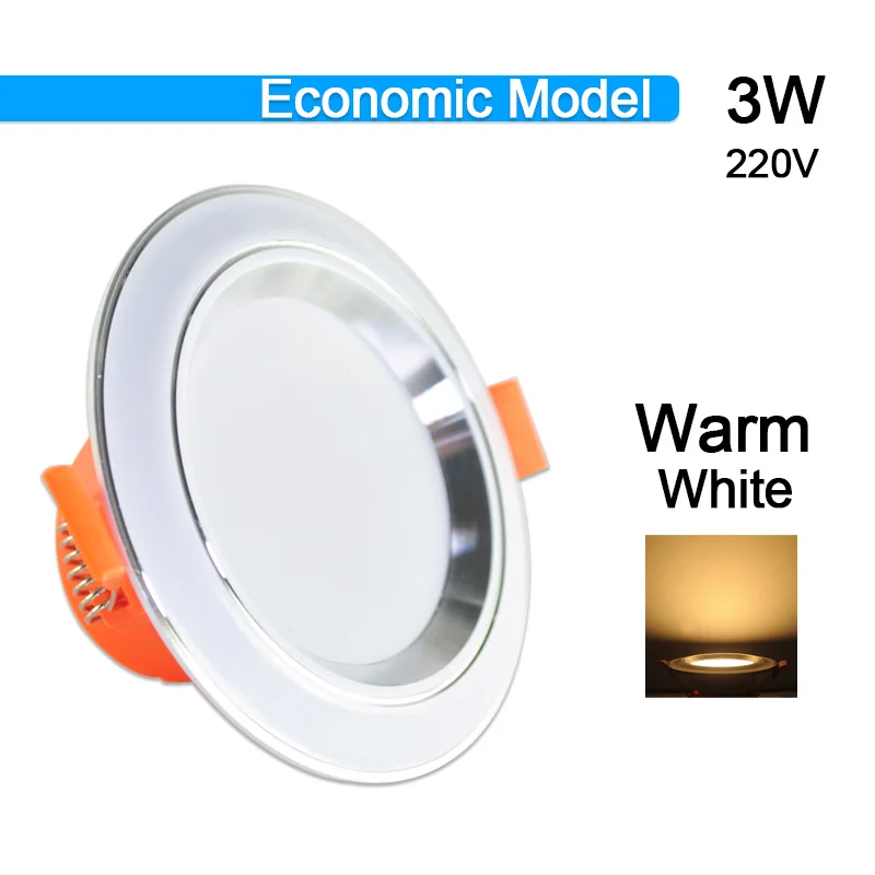 3W Warm White Потолочный светильник 3 Вт 5 Вт 9 Вт 12 Вт 15 Вт 18 Вт точечный светодиодный светильник AC 220 В золотистый, серебристый, белый ультратонкий алюминиевый круглый встраиваемый Светодиодный точечный светильник - Испускаемый цвет: 3W Warm White