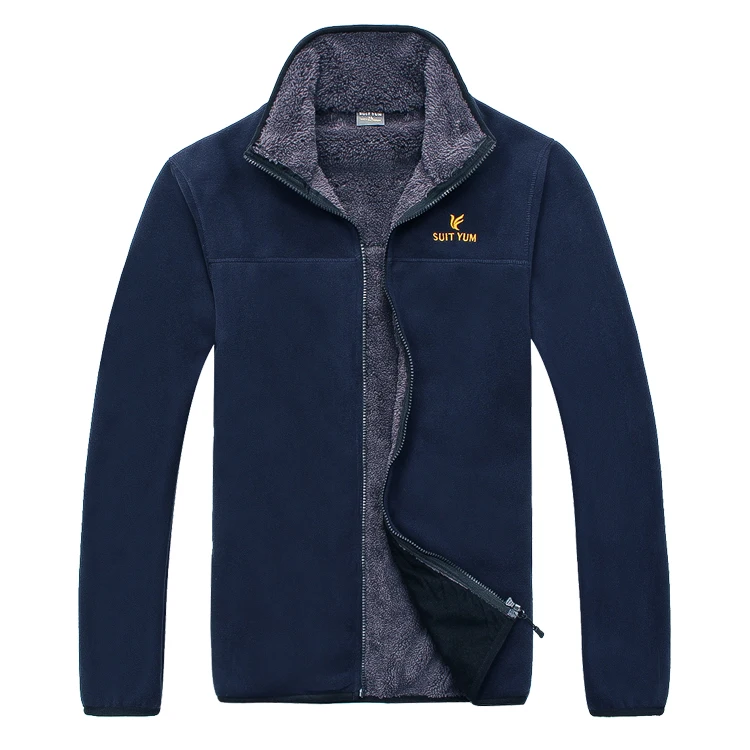 Осенняя и зимняя верхняя одежда флисовая Мужская толстый свитер куртка