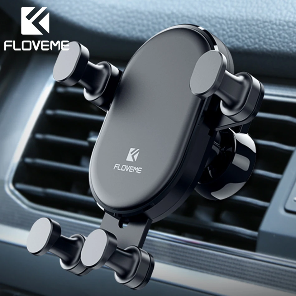 Автомобильный держатель для телефона FLOVEME для iPhone XS X Gravity Air Vent, держатель для телефона в автомобиле, держатель для мобильного телефона, подставка для samsung S9