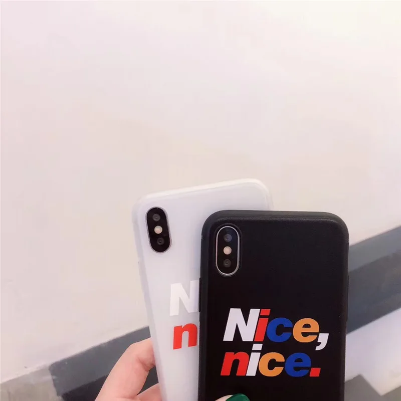 IMIDO милый чехол для телефона с буквами iphone 6 из ТПУ силиконовый 6S 7 8 Plus X модный