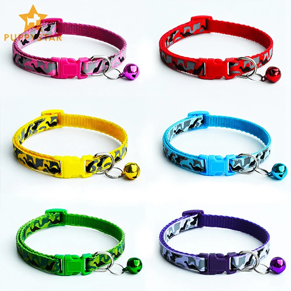 Ошейник для кошек с колокольчиками регулируемые ошейники собак щенков