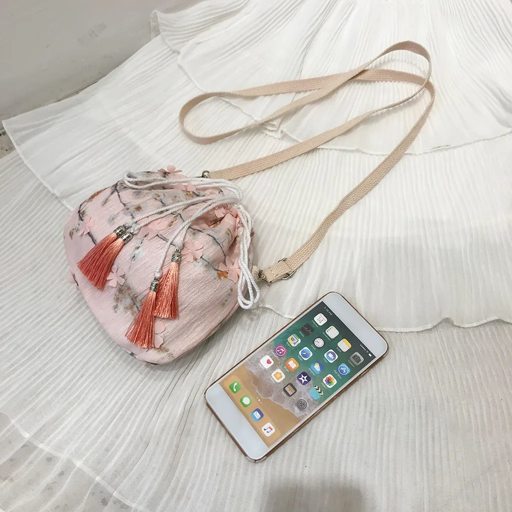 Women Joker Chic Crossbody Fashion One Shoulder Drawstring Dumplings Bag Fresh Lady Elegant Bolsa Feminina 2019 Moda Saco 50 | Багаж и