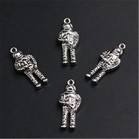 6pcs antique silver color 3d space astronaut charm fashion bracelet necklace diy metal jewelry alloy pendants 3013mm a1251