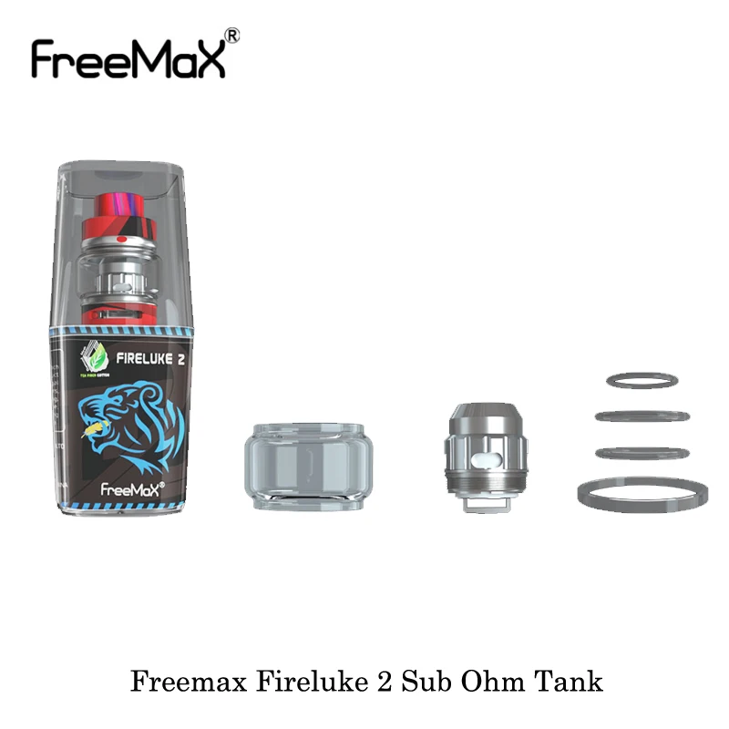 Оригинальный резервуар Freemax Fireluke 2 Subohm емкостью мл/5 мл с сетчатой катушкой TX1 и TX2