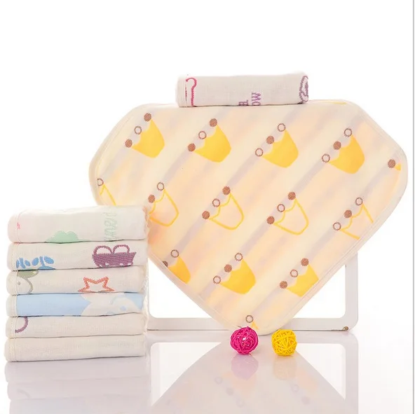 Мягкое детское полотенце 5 шт./лот хлопковый 6 слойный муслиновый детский
