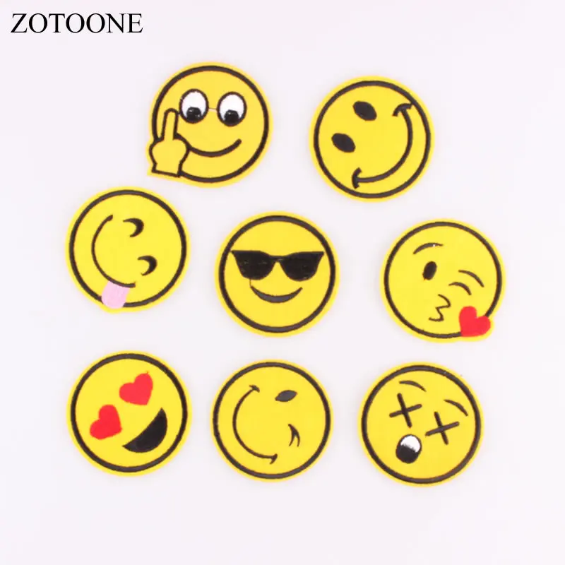ZOTOONE вышивка патч для одежды 8 шт. цветок еда письмо череп Единорог кошка сердце патч Железная на мультфильм патч DIY наклейки B - Цвет: PE1802ZH