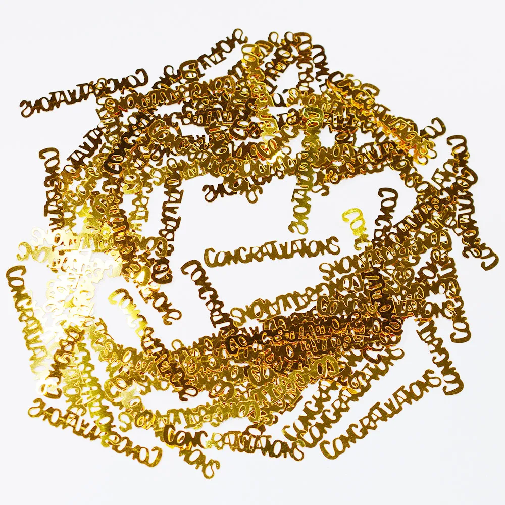 45g Congratulation Confetti Wedding Anniversary Celebration Table Scatters Man Woman Birthday Party Decorations | Дом и сад