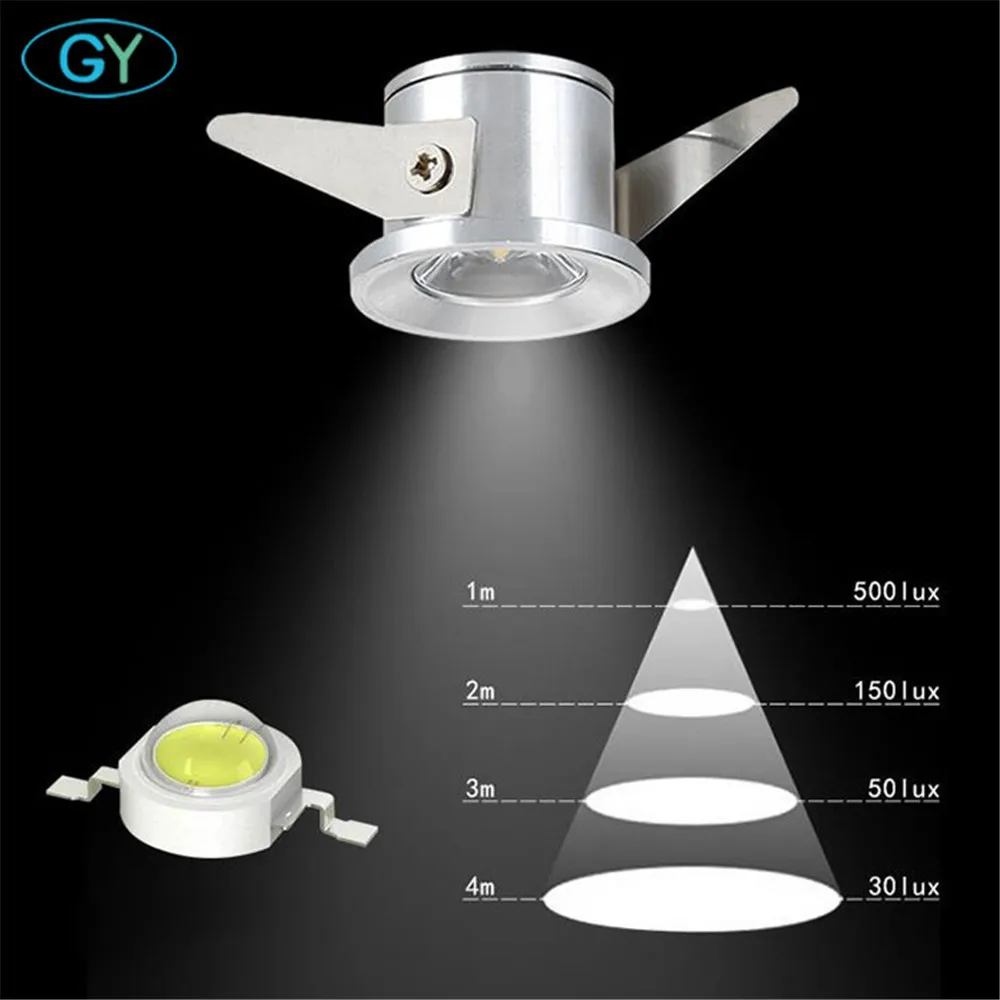 Алюминиевый светодиодный мини-светильник для шкафа черный серебристый белый