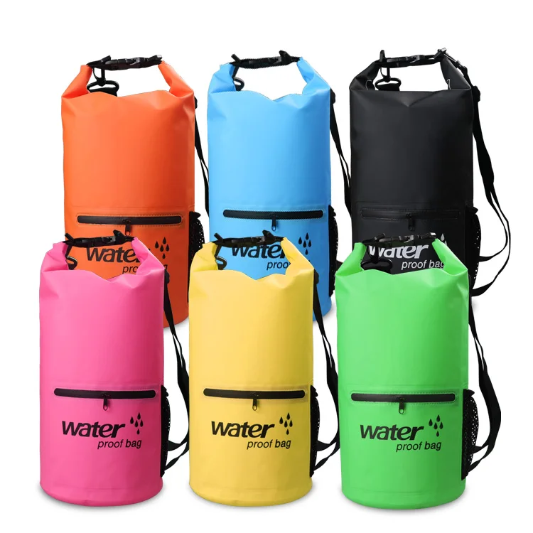 

10L 20L Outdoor swimming Waterproof Bag Camping Rafting Storage Dry Bag with Adjustable Strap Hook Waterproof Rafting Bag