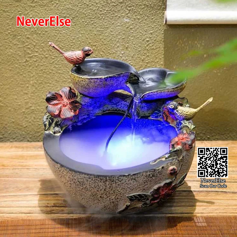 Aquarium Accessory Fogger Mist Maker Atomizer LED light for Fountain Pond Rockery Fish Tank Sprayer Magical Morning Air Dew Fog | Дом и сад