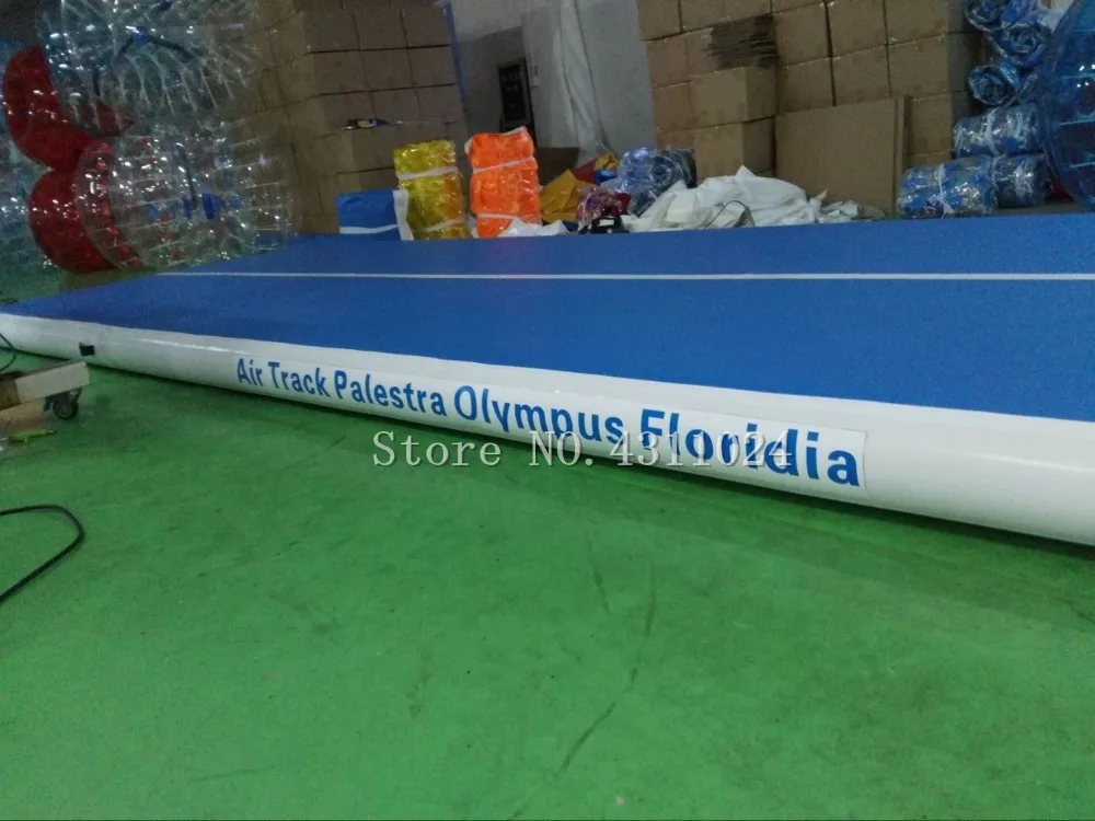 Цена Надувная воздушная дорожка из ПВХ, 8*2*0,2 м, 0,9 мм, надувной коврик для тренажерного зала, для профессиональных гимнастических игр, с бесплатны...