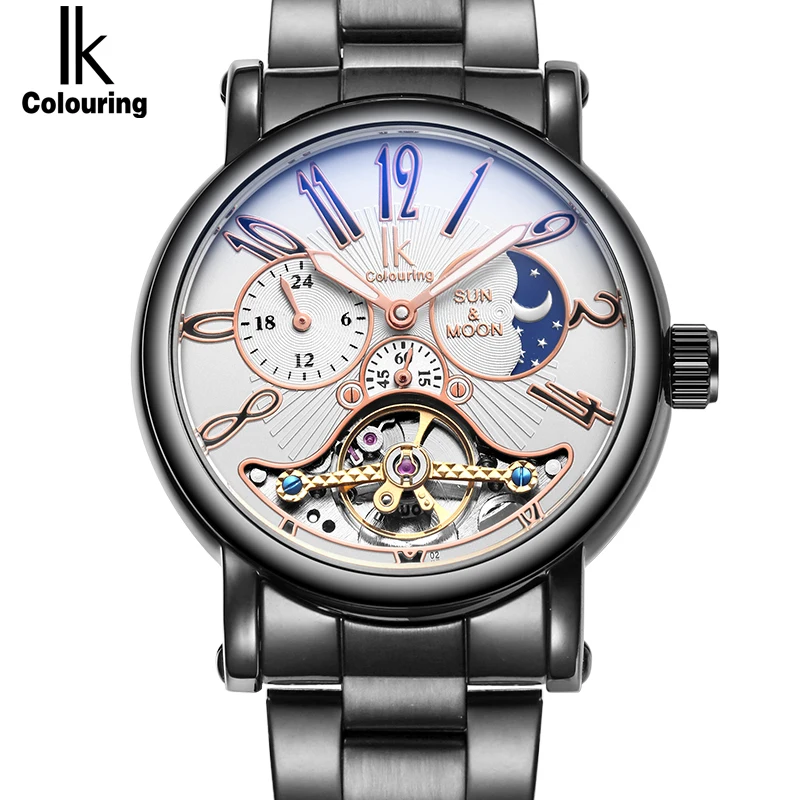 Часы наручные IK Мужские механические брендовые автоматические с браслетом из