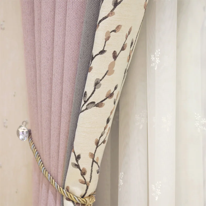 Жаккардовые шторы и подделки для гостиной в скандинавском стиле роскошные