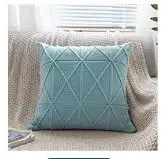 turquoise 12 Цветов трикотажные сетки Чехлы для подушек размером 45*45 см диван дома декоративная наволочка для подушки для осень-зима Рождество - Цвет: turquoise