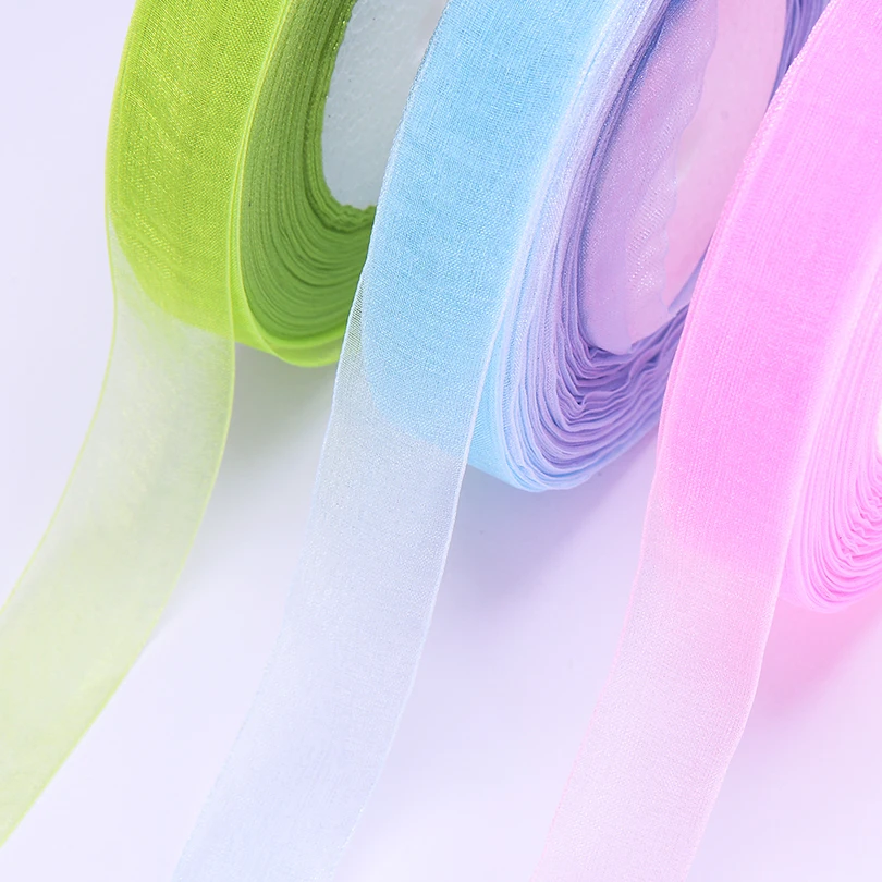 (50 yards/lot) 20mm Organza Ribbons Bow Wedding Decoration Lace Crafts Apparel Sewing Fabric DIY Gift | Дом и сад