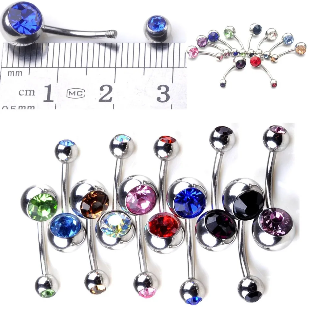 5 шт./лот 14 г унисекс для женщин и мужчин смешанные ювелирные украшения пирсинга