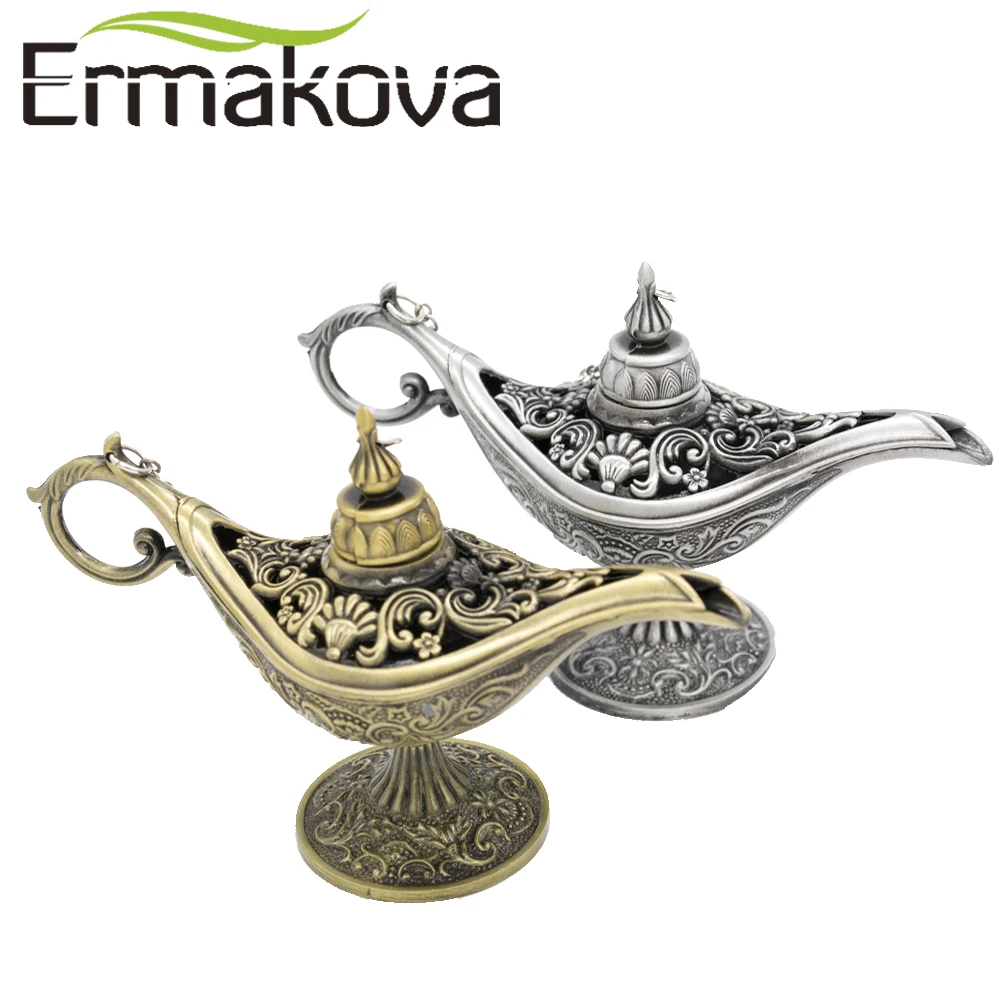 ERMAKOVA Legend волшебный Джинн светильник лампа горшок классический благовония горелки для подарка украшение лампа джинна желая масляная лампа
