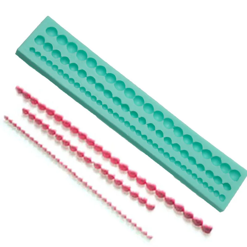 1 шт. Форма жемчуга помадка силиконовая форма для мыла торта Sugarcraft бисерная глина