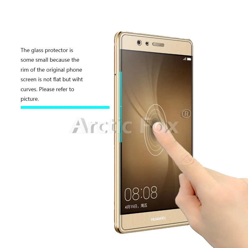 2 PCS/Lot Tempered Glass for Huawei P9 Screen Protector Protective Film Free Shipping | Мобильные телефоны и аксессуары